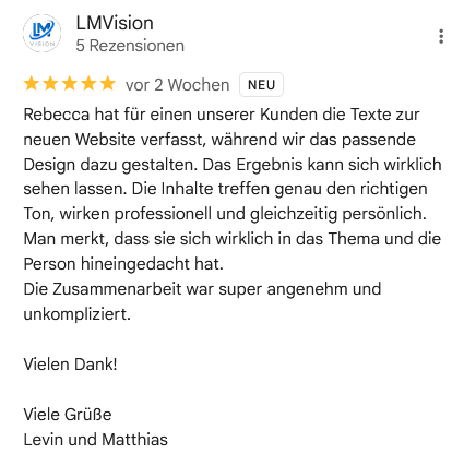 LM Vision Testimonial