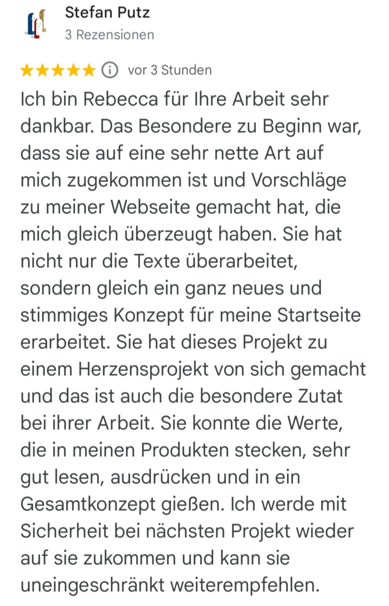 Stefan Putz Testimonial